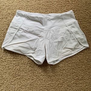 White lululemon shorts